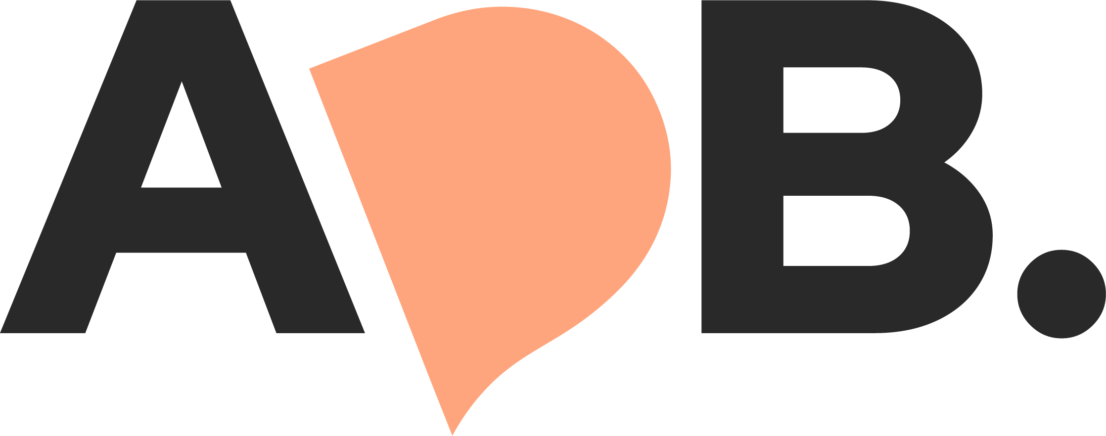 Logotipo negro y naranja ADB